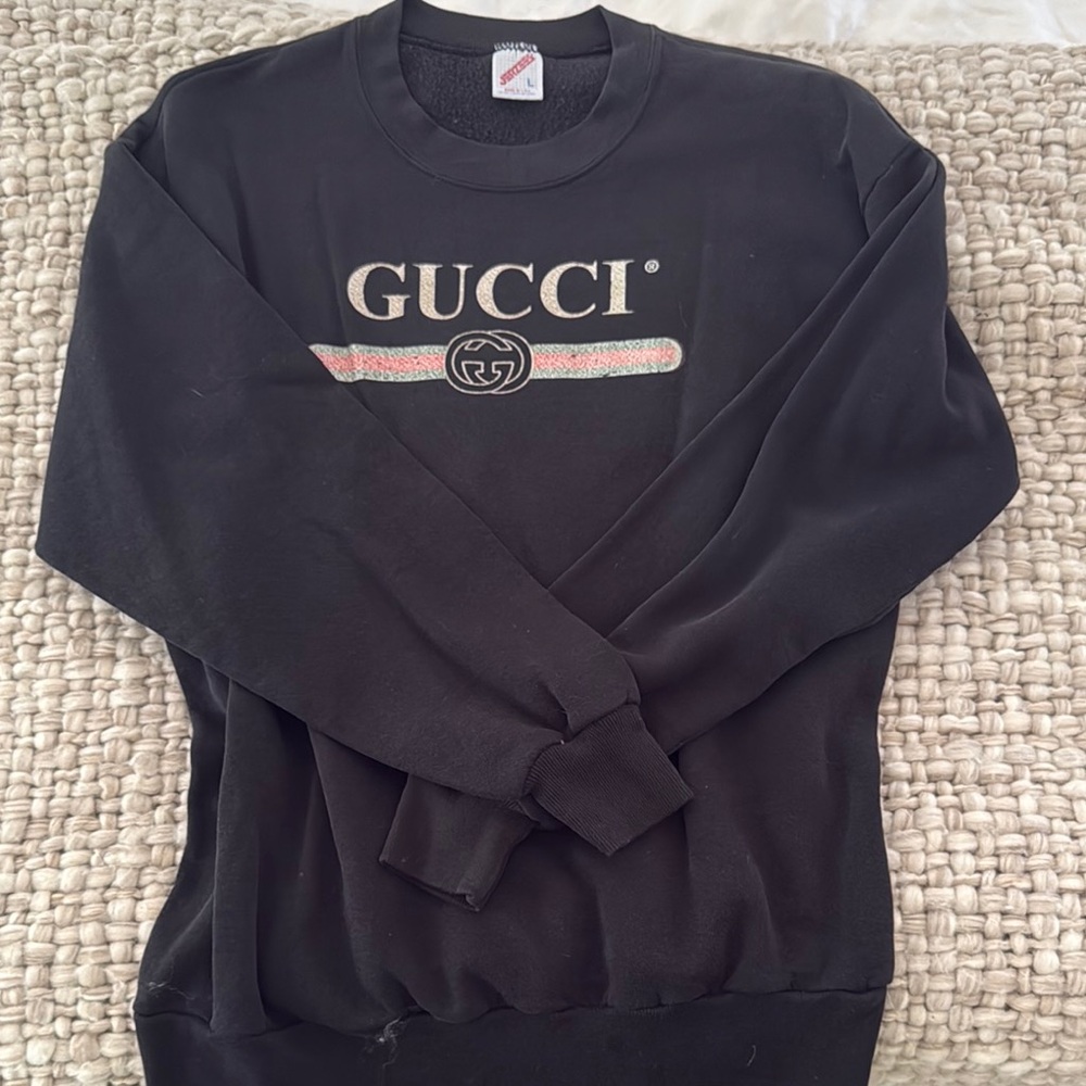 Vintage soft “Gucci”  Black Sweater